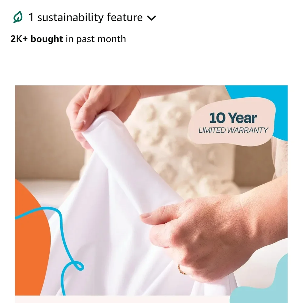 White Premium Mattress Protector - Twin